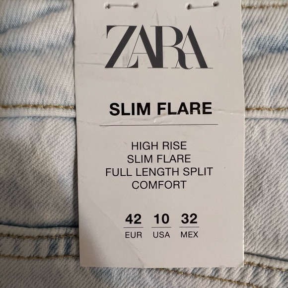 Zara High Rise Flared Slim Fit Jeans (v2) - Picture 9 of 10